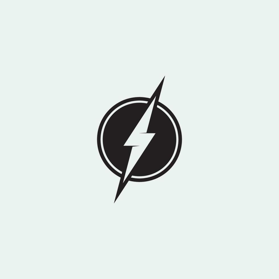 flash eléctrico vector relámpago icono logo y símbolos