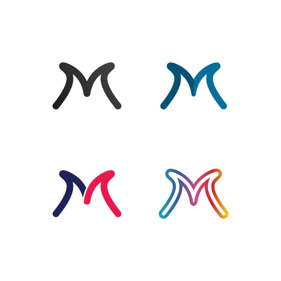 M Letter Logo Template vector