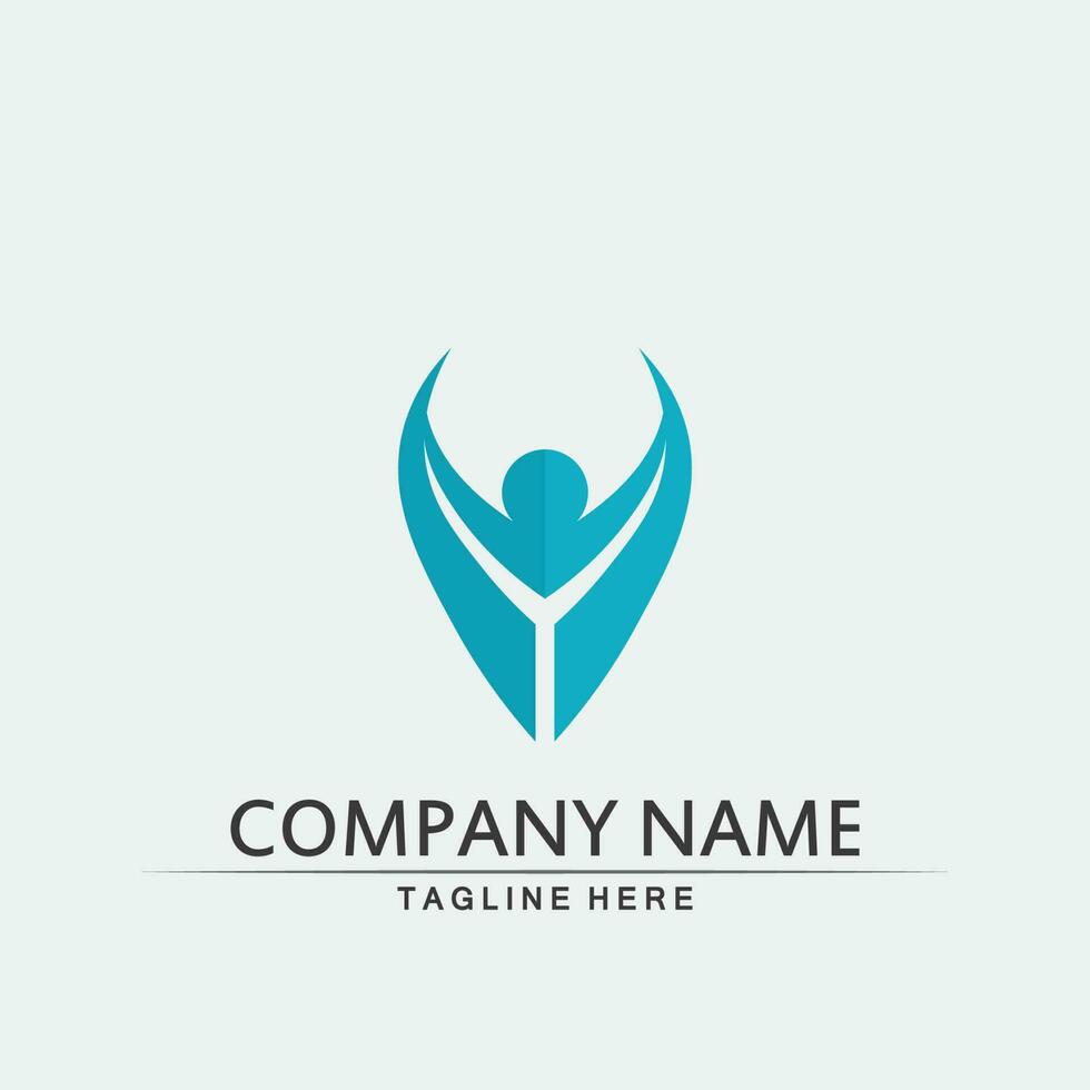 People logo, Team, Succes people work, Group and Community, Group Company and Business logo vector and design Care, Family icon Succes logo