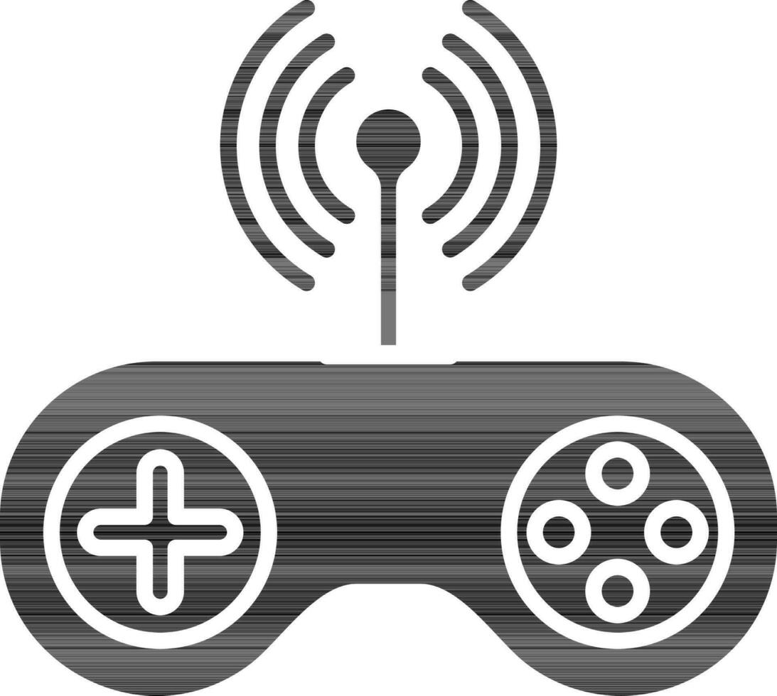 Wifi Joystick Or Gamepad Icon vector