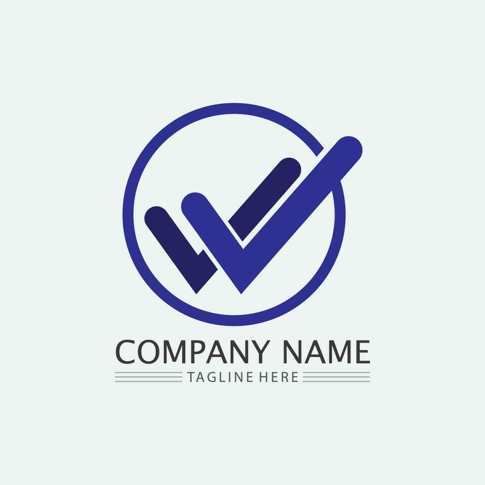 Checklist check mark logo vector or icon. Tick symbol in green color illustration. Accept okey symbol for approvement or cheklist design