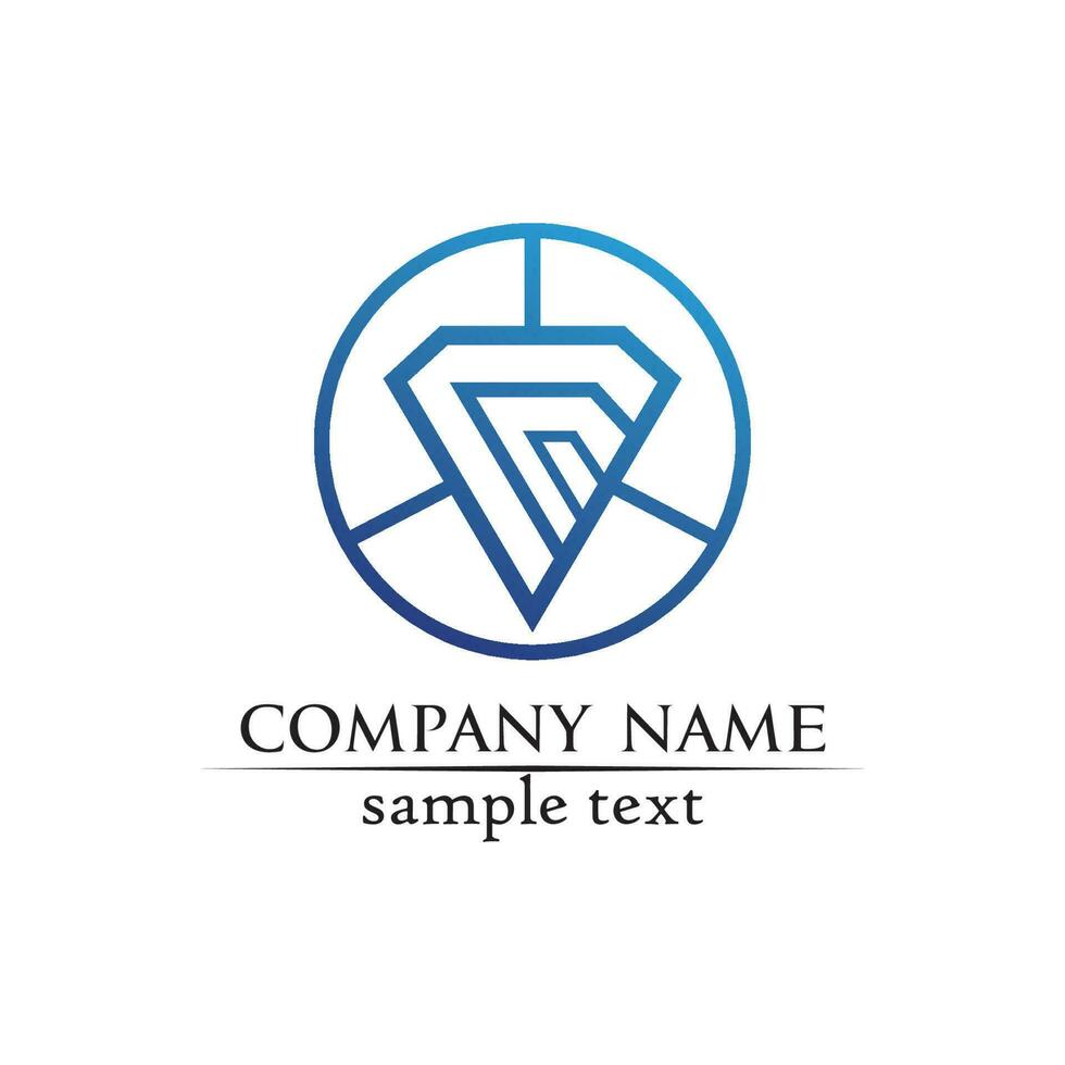 Diamond and Jewel design vector Logo Template symbol