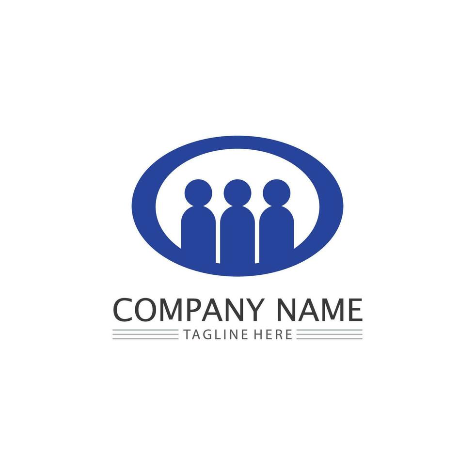 People logo, Team, Succes people work, Group and Community, Group Company and Business logo vector and design Care, Family icon Succes logo