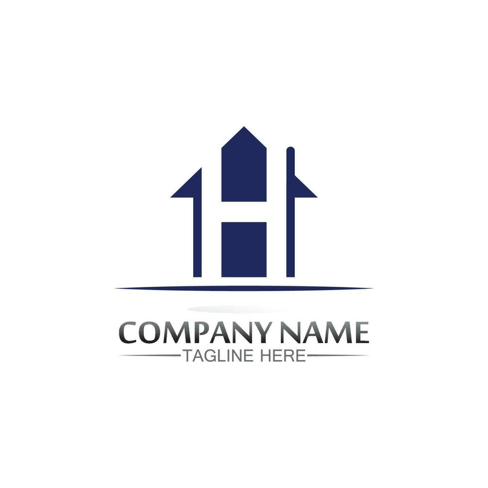 Building home logo, house logo, architecture, icon, residence and city, town, design and window, estate, business logo, vector home