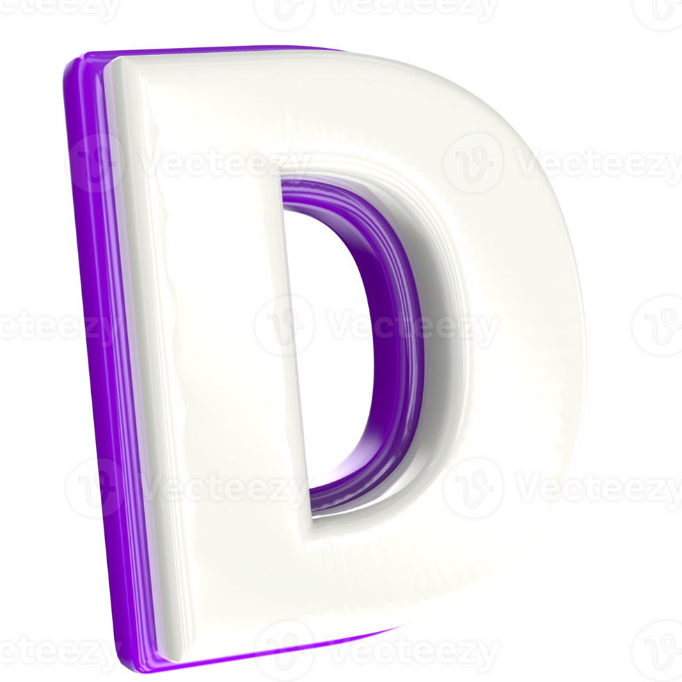 Letter 3d render png