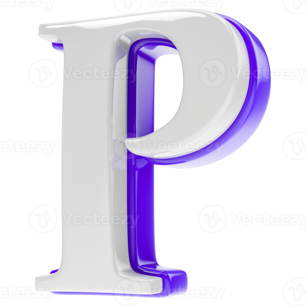 font 3d rendere png