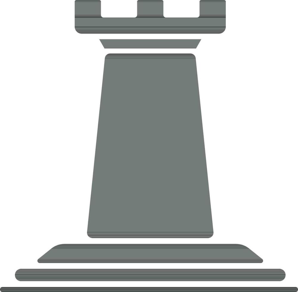 Black strategy chess on white background. vector