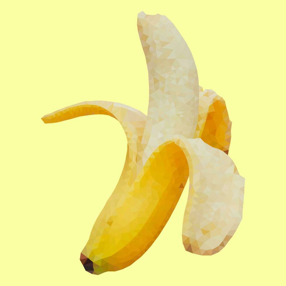Low Poly Banana Vector Design