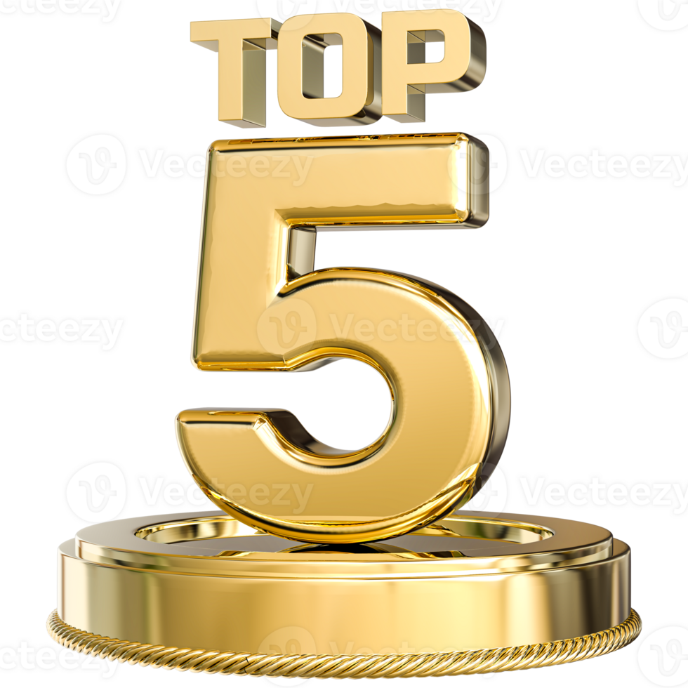 TOP 5 3D Render png