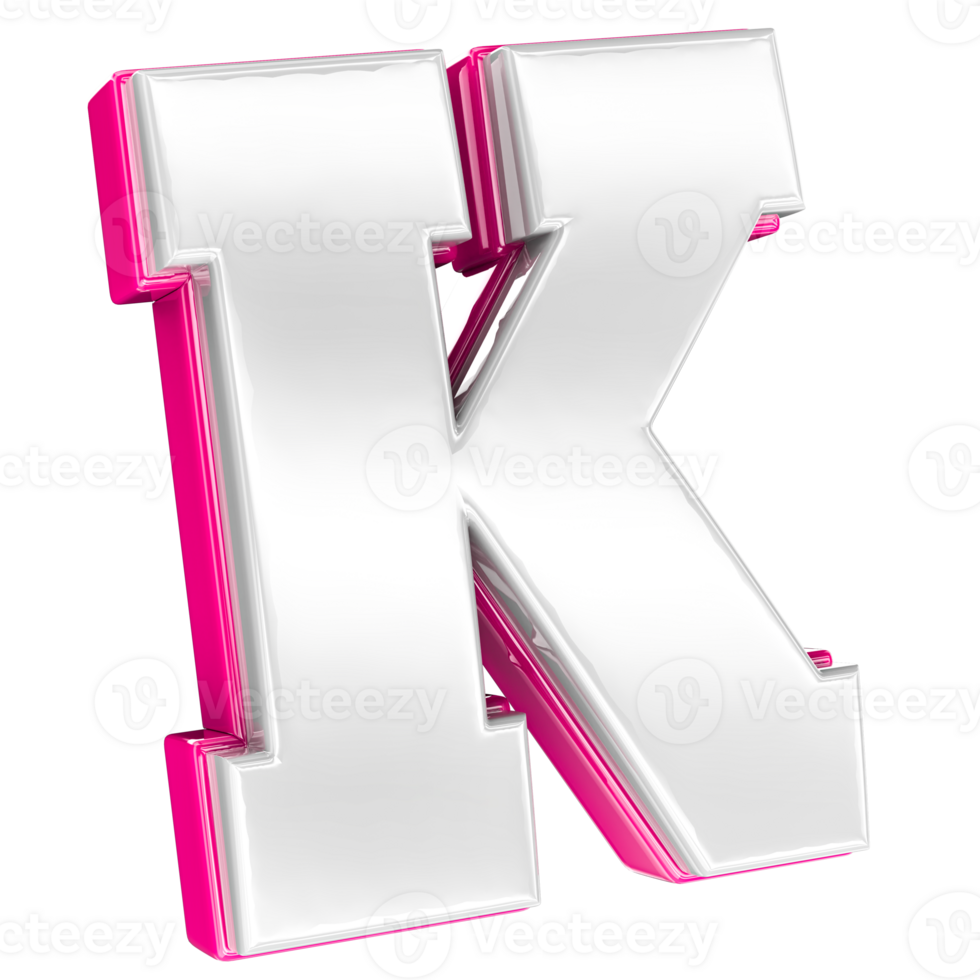 Letter 3d render png