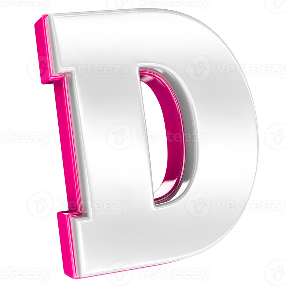 Letter 3d render png