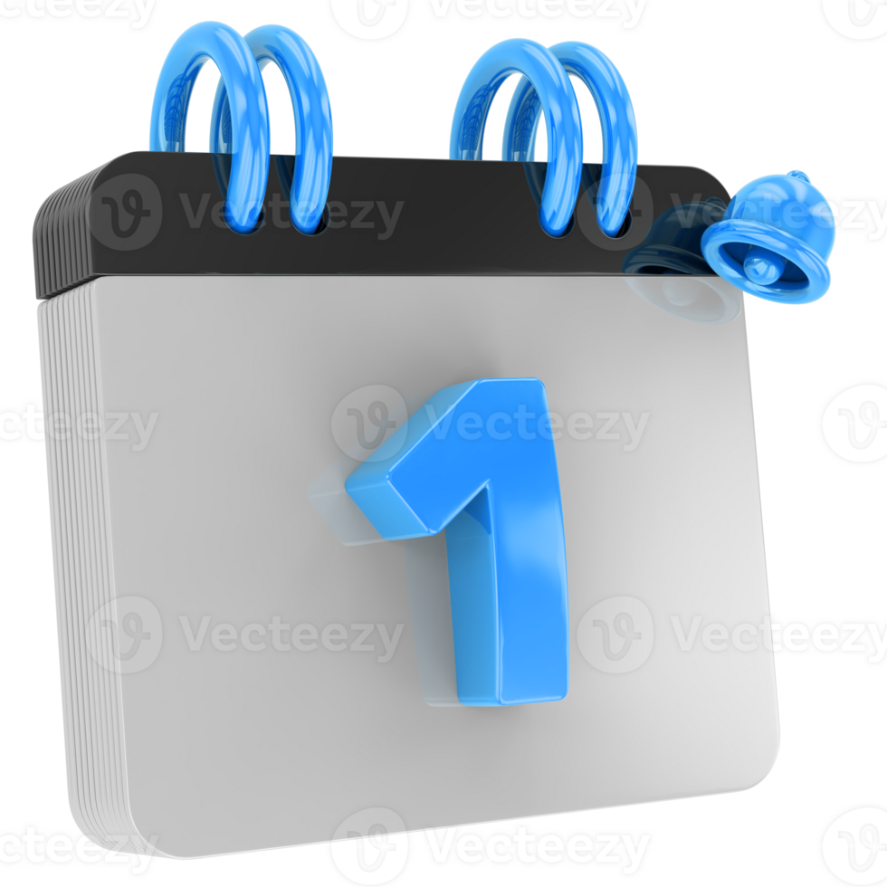 calendar 3d render png