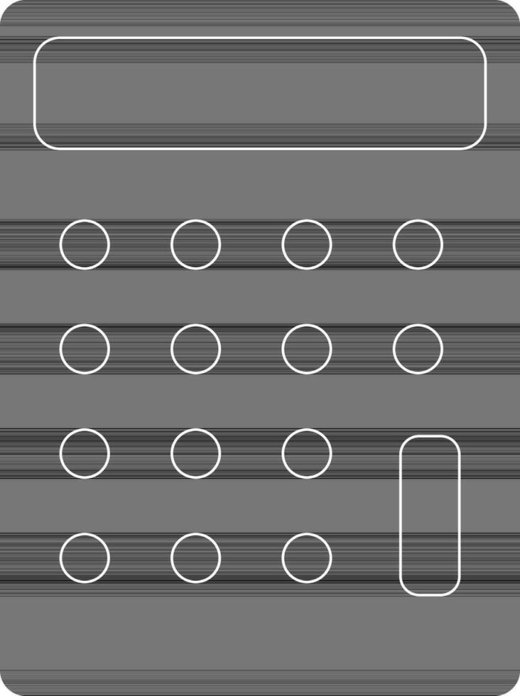 Illustration of calculator. vector