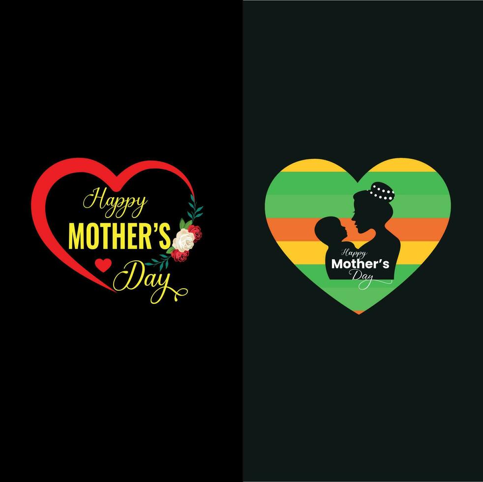 Happy mothers day typography t shirt design vector