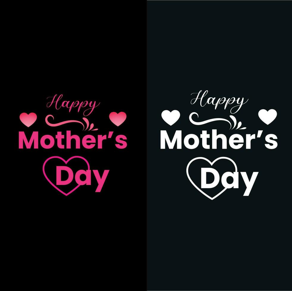 Happy mothers day typography t shirt design vector