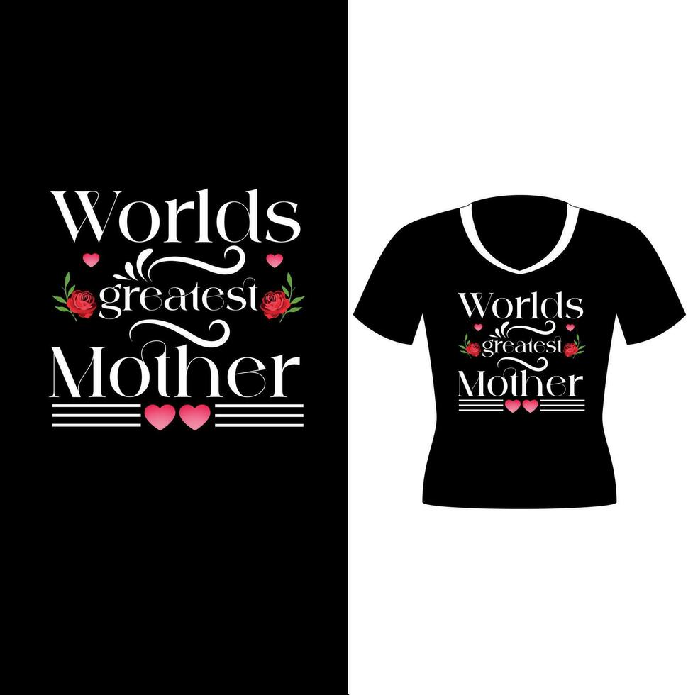 Mothers day typography t shirt design vector