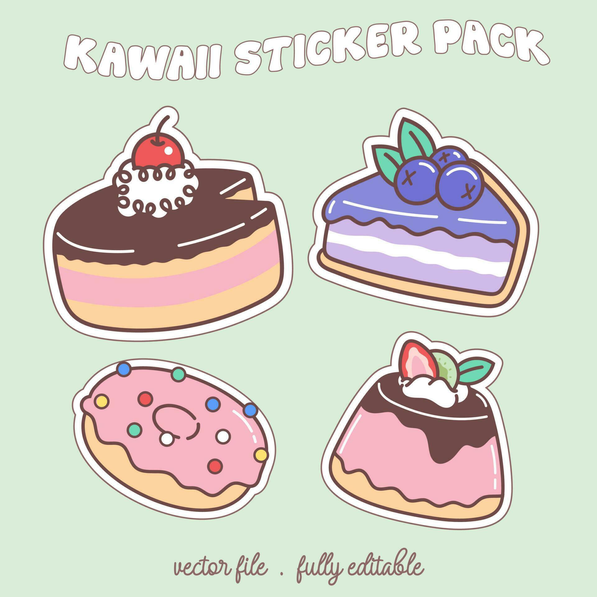 Bright and colorful kawaii food japan style sticker set. Stickers in the magazine02 24341973
