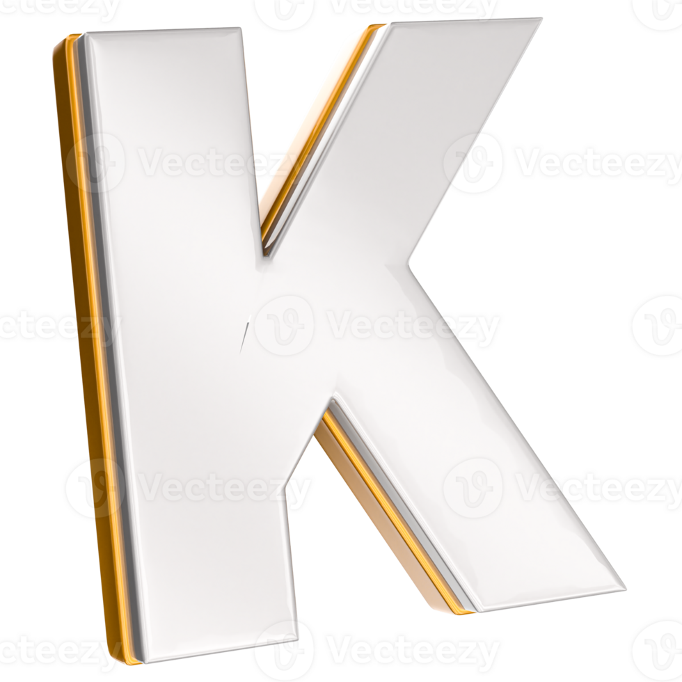 Letter 3d render png