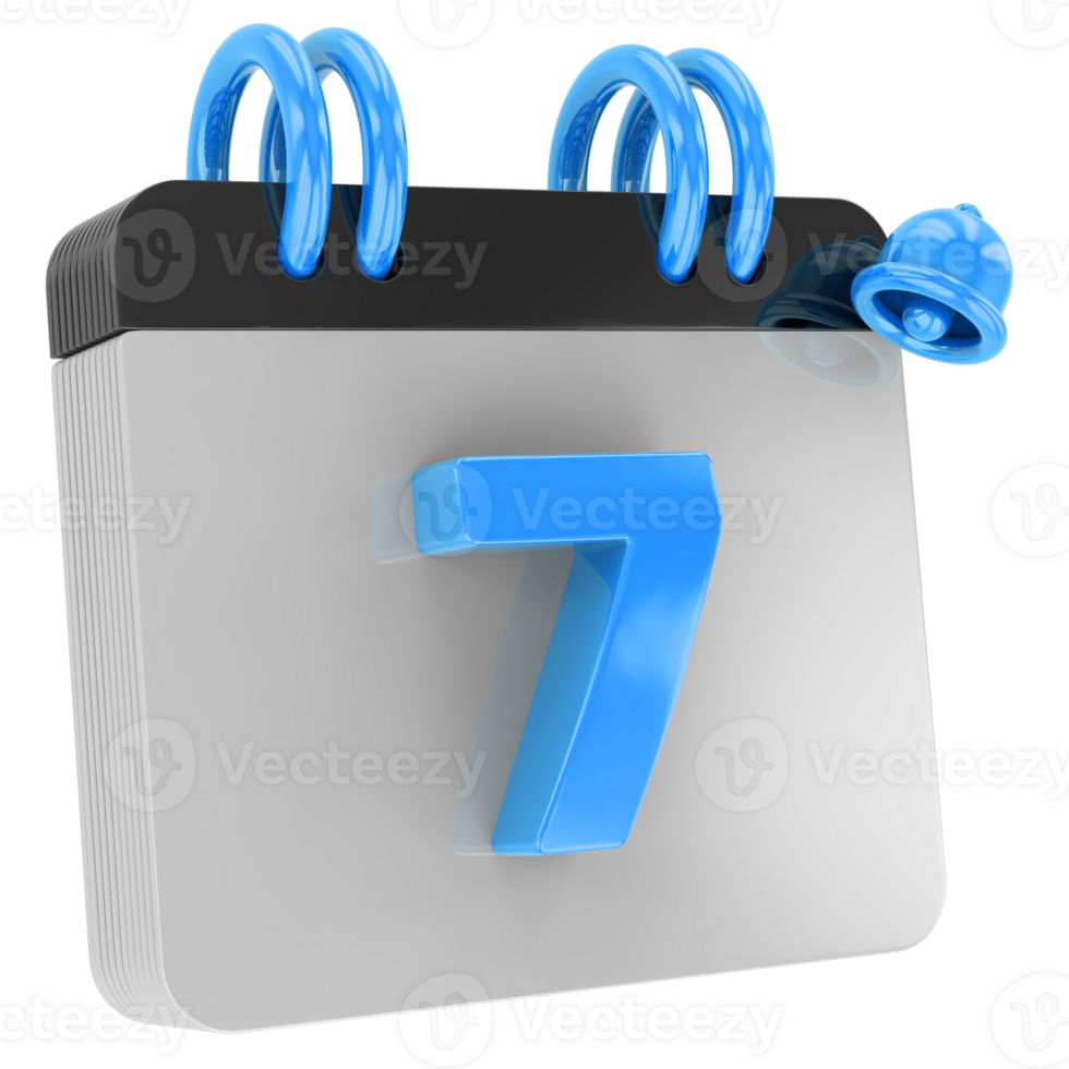 calendar 3d render png