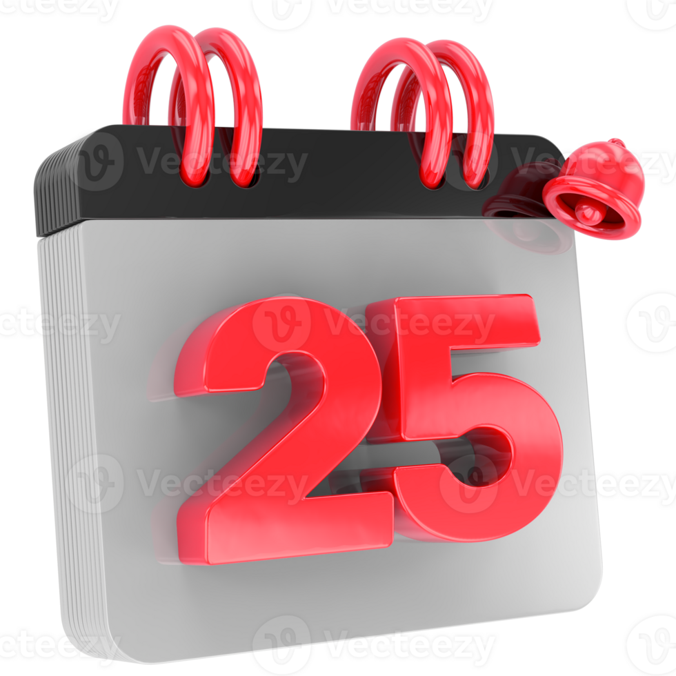 calendar 3d render png