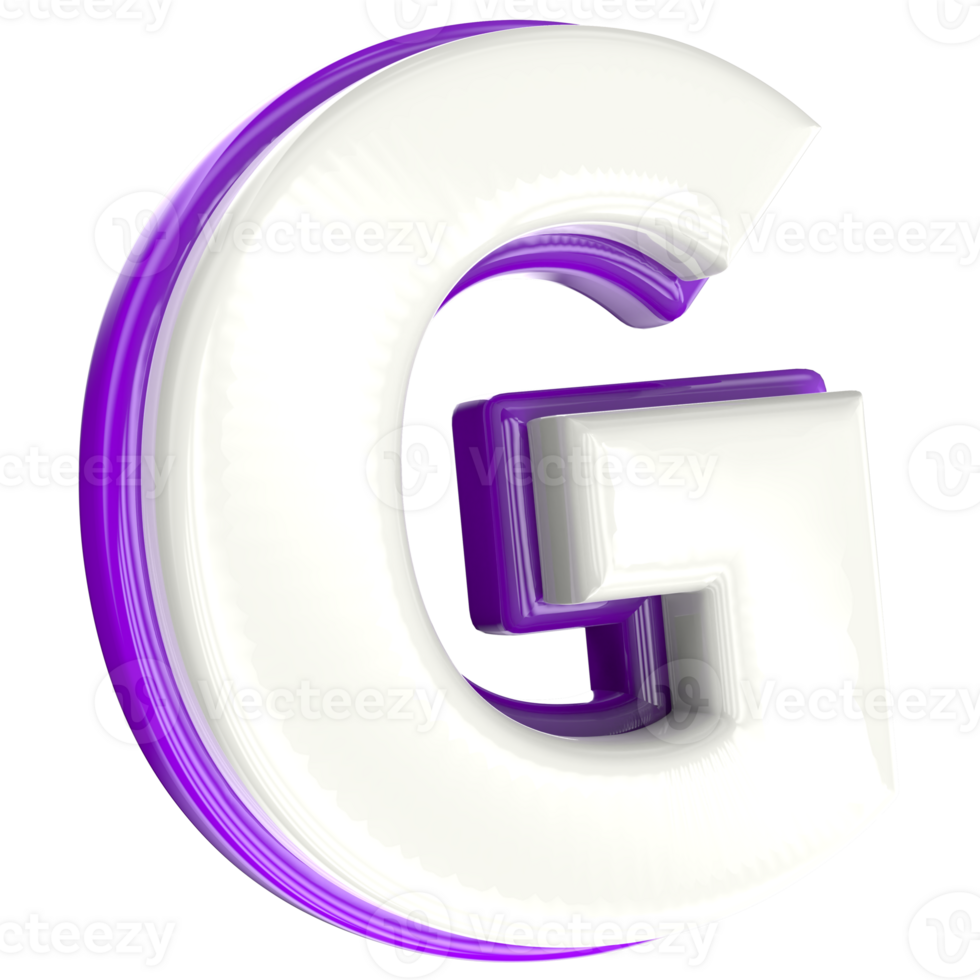 Letter 3d render png
