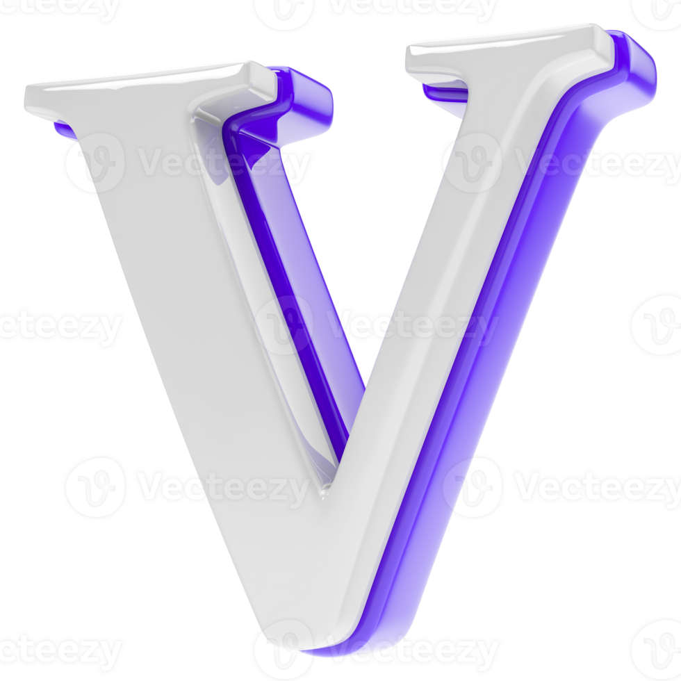 font 3d render png