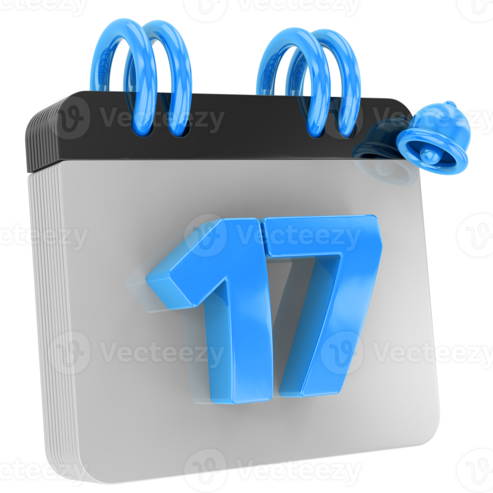 calendario 3d rendere png