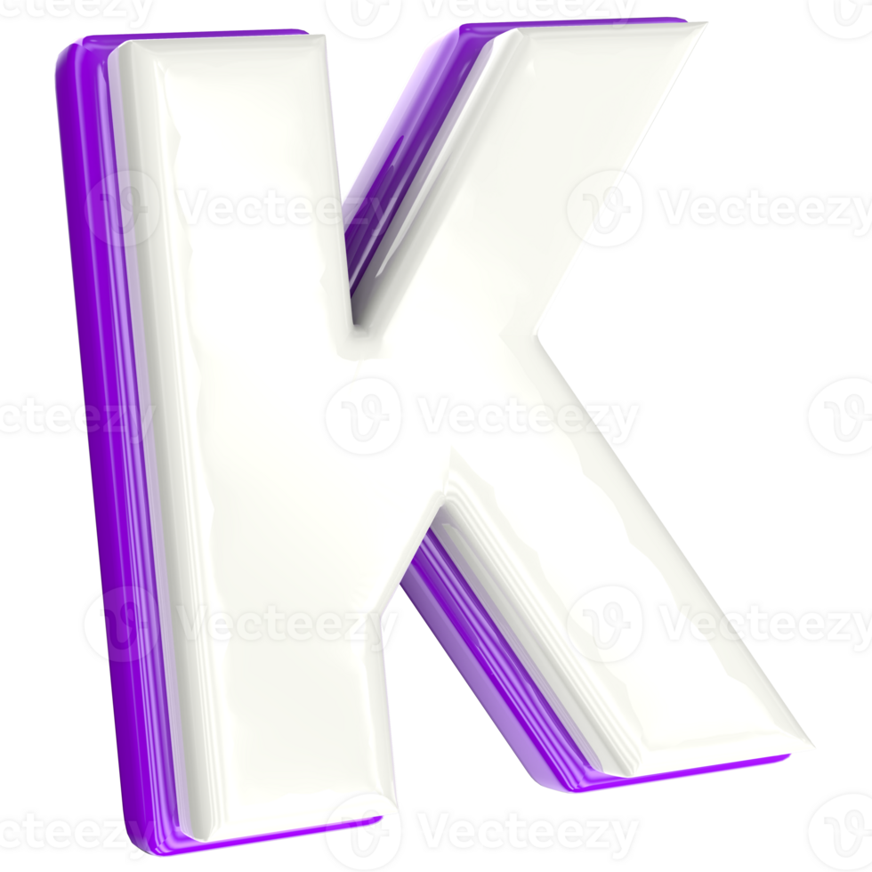 Letter 3d render png