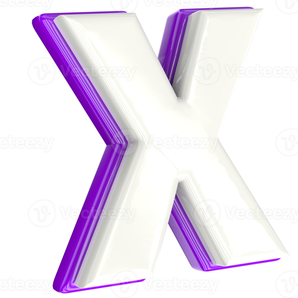 Letter 3d render png