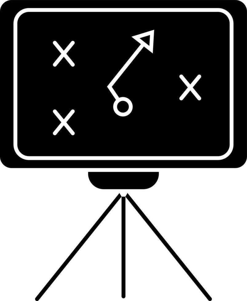 Strategy tactics icon for game plan or success concept. vector