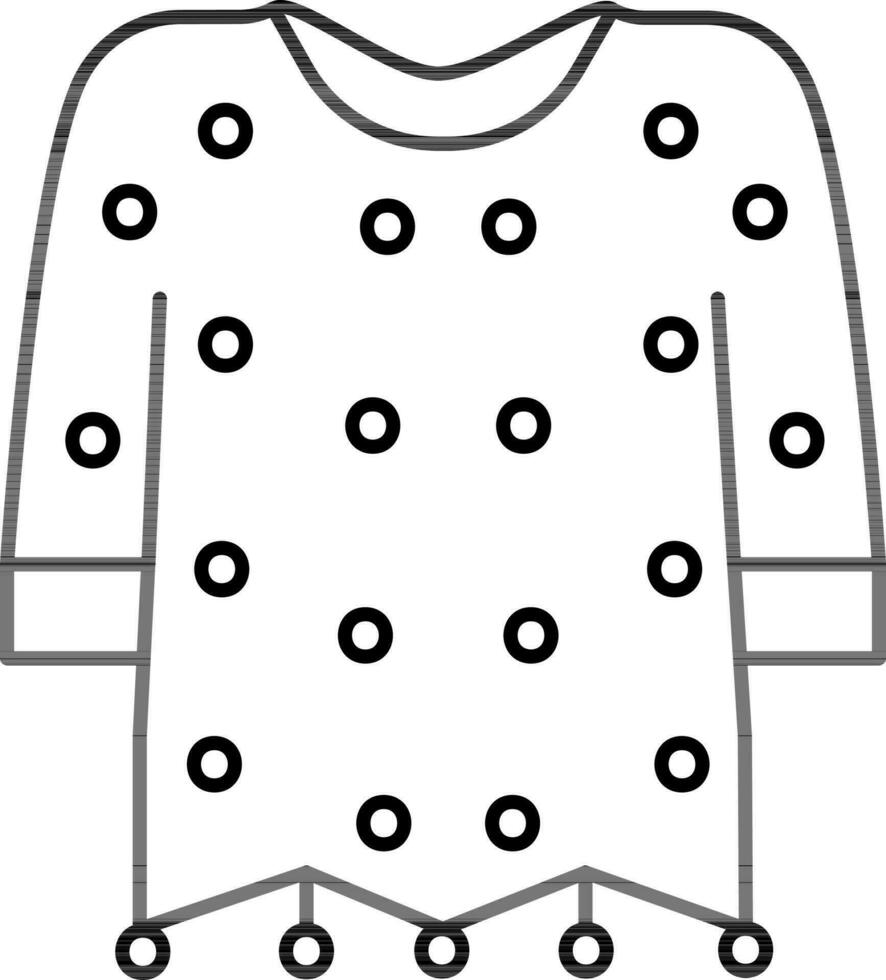 Isolated Women Top Icon in Flat Style. vector