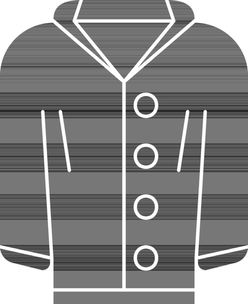 Varsity Jacket In Black And While Color. vector