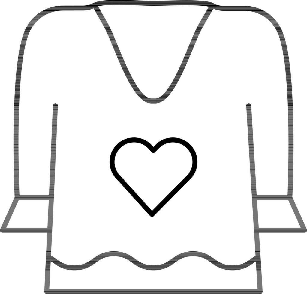 Isolated TShirt Icon in Flat Style. vector
