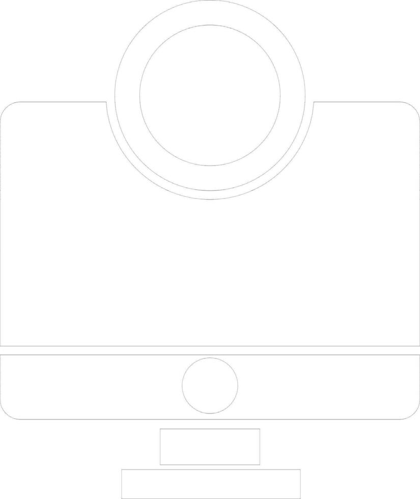 Bitcoin with Desktop icon for Digital payment concept. vector