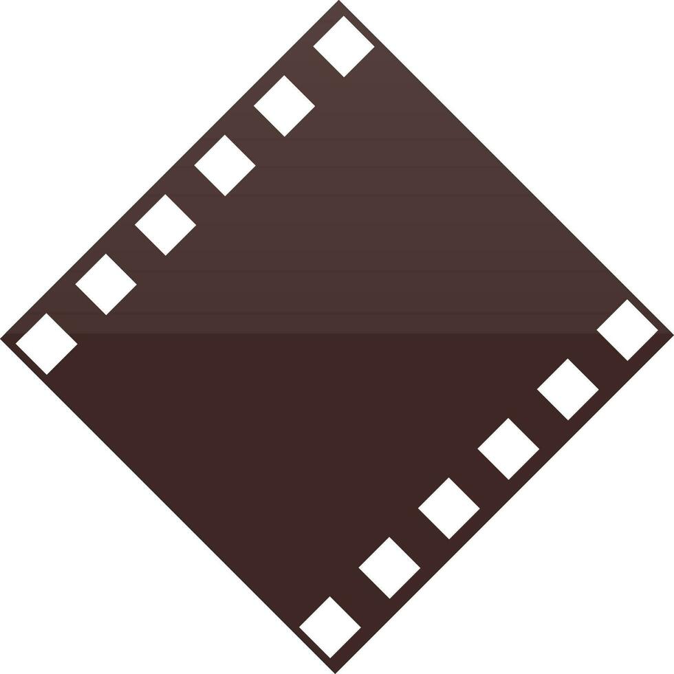Illustration of film strip icon. vector