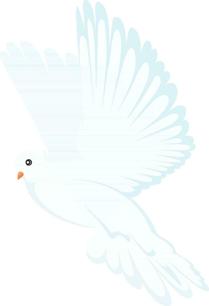 hermosa ilustración de volador paloma pájaro. vector
