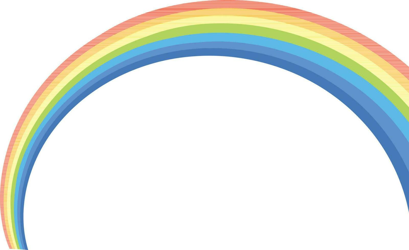 Flat illustration of rainbow. vector