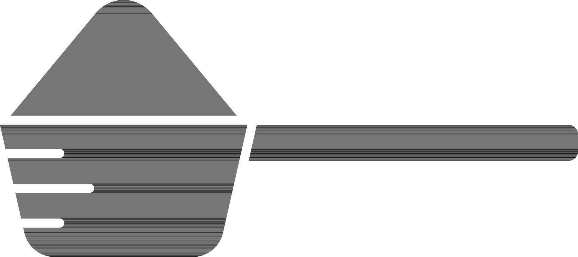 Glyph Style Scoop Powder Icon. vector