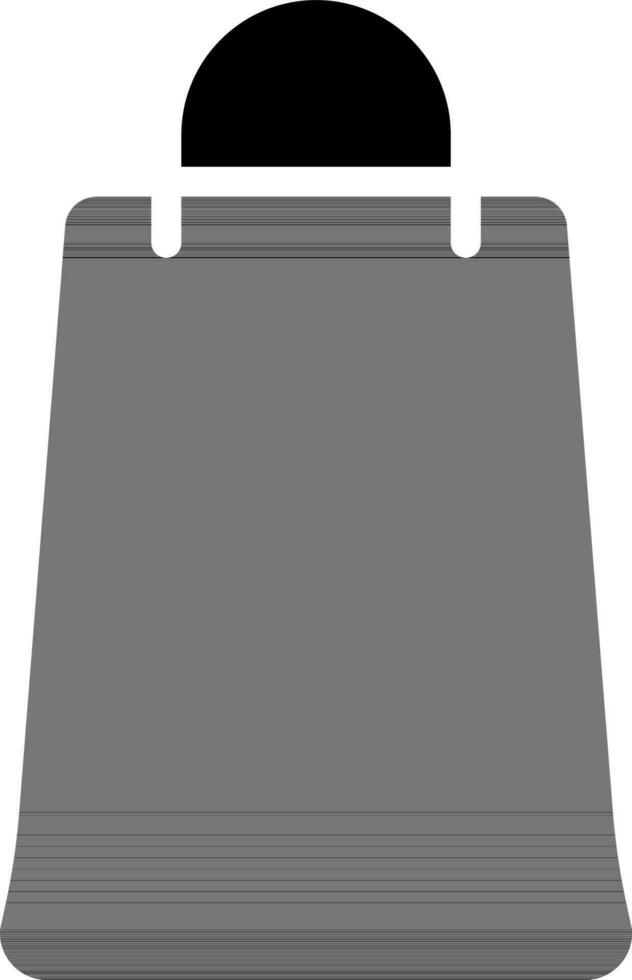 Shopping Bag Icon in Black Color. vector