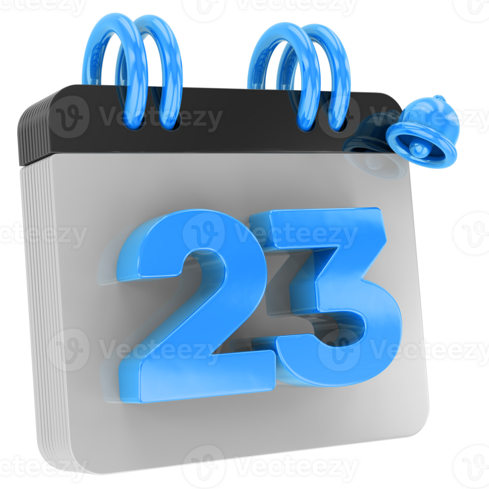 calendar 3d render png