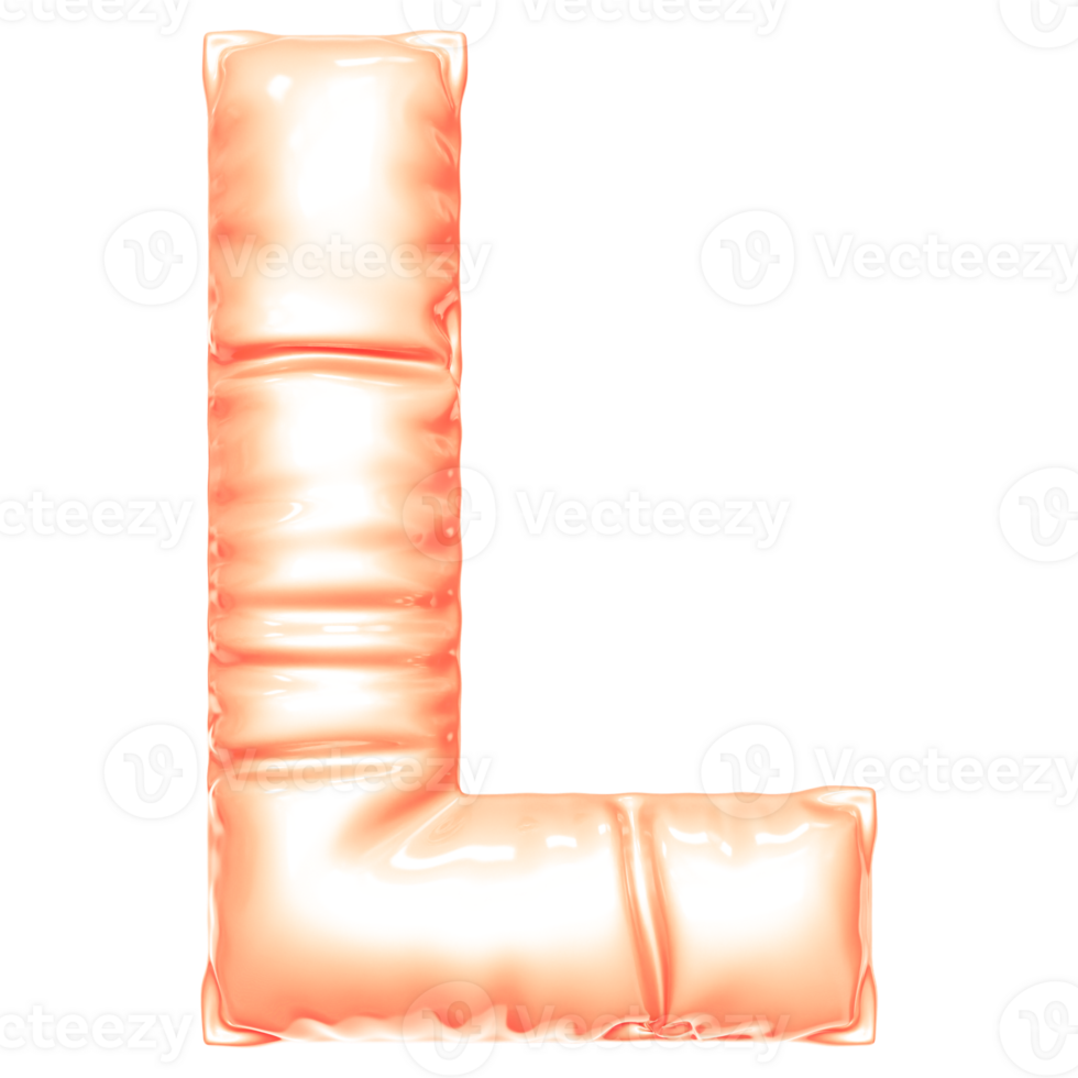 Font l 3D Render png