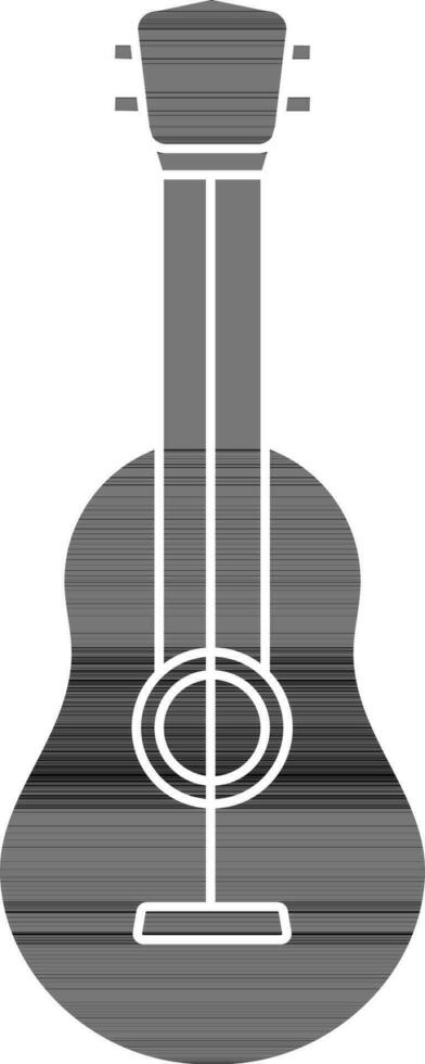 Guitar Icon in Glyph Style. vector