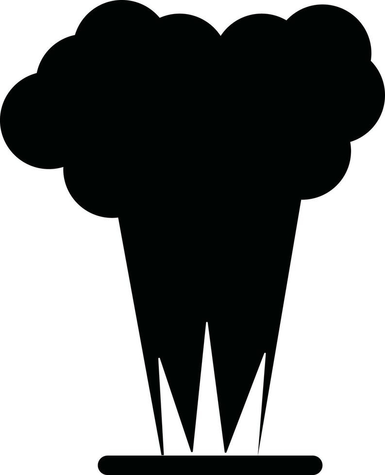 black and white style of explosion blast boom icon. vector