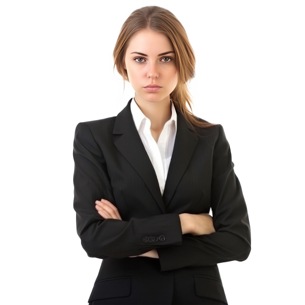 o negócio mulher isolado. ilustração ai generativo png