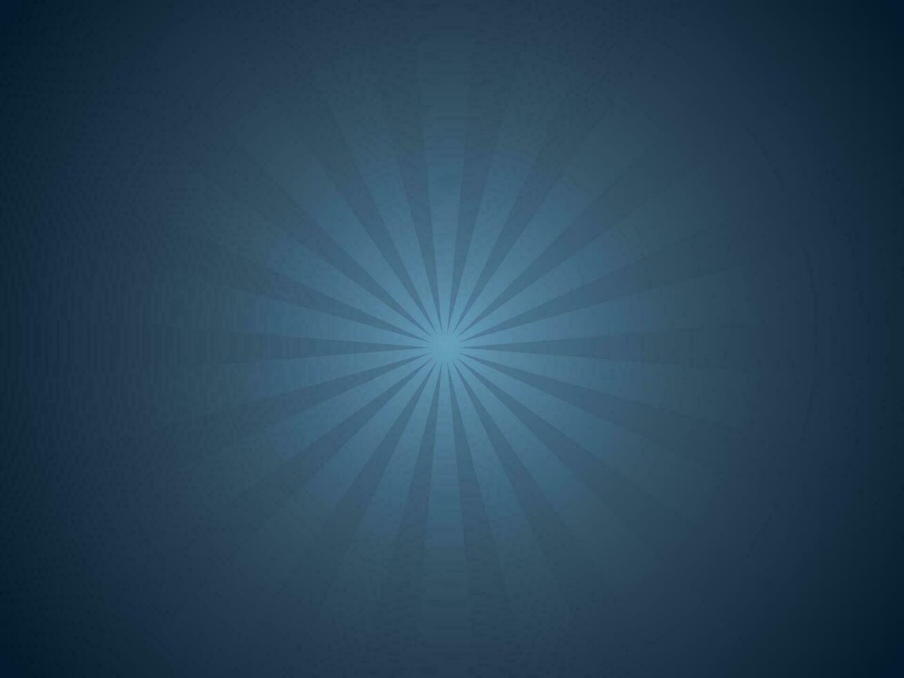 Abstract blue sun rays background. vector