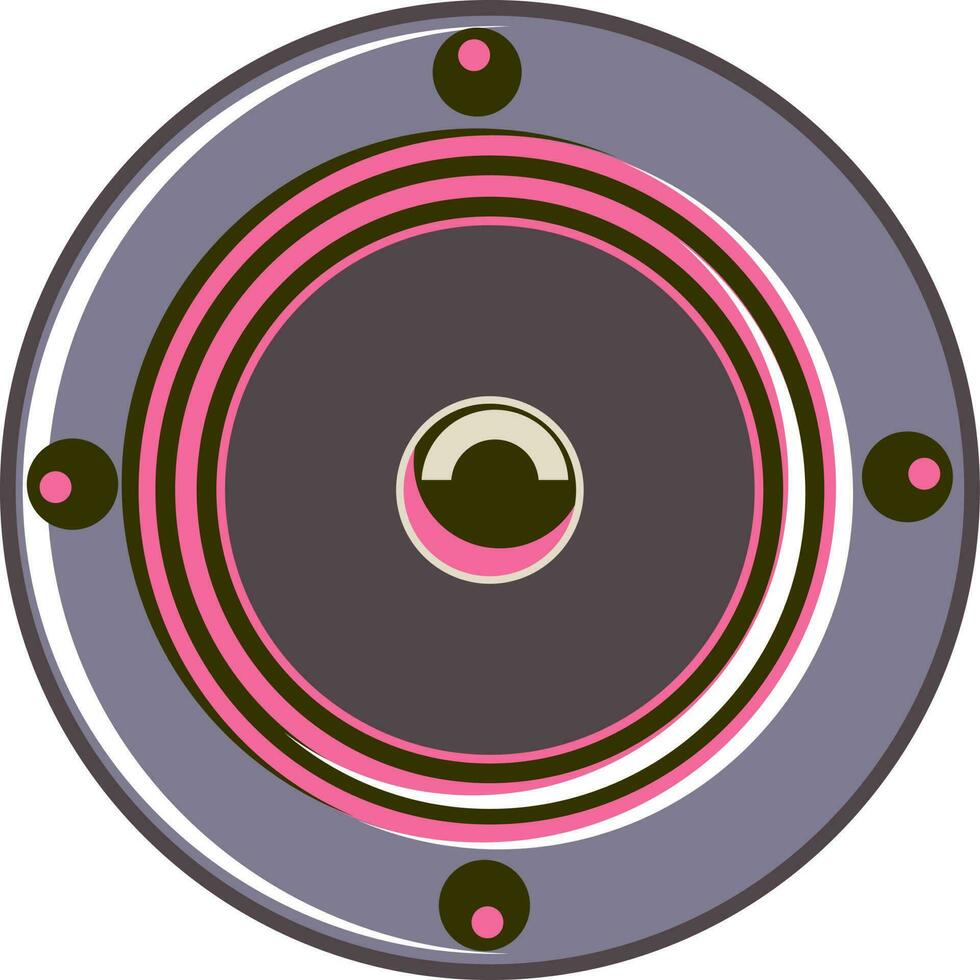 gris y rosado audio vocero. vector