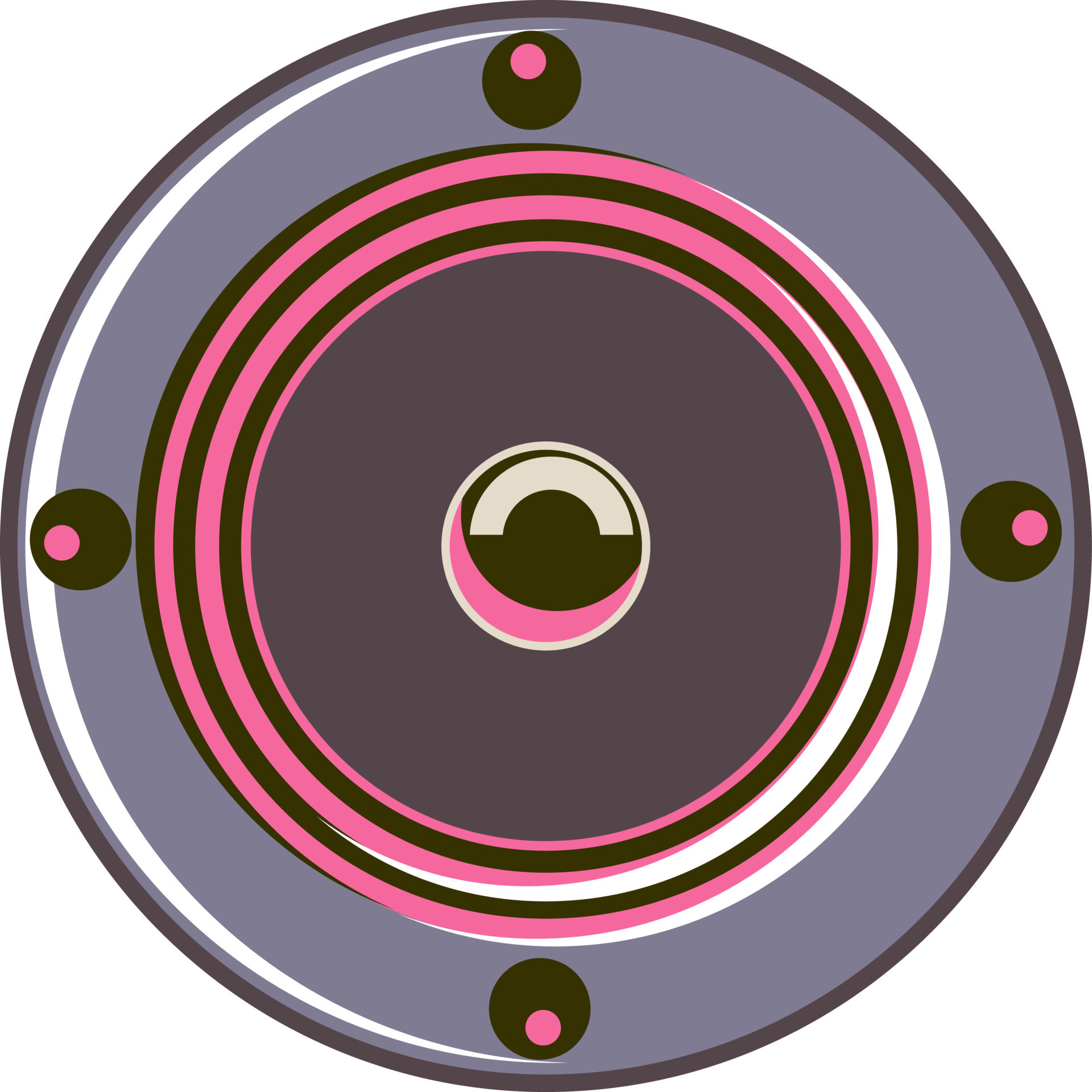 Gray and pink audio speaker. 24344428 Vector Art at Vecteezy