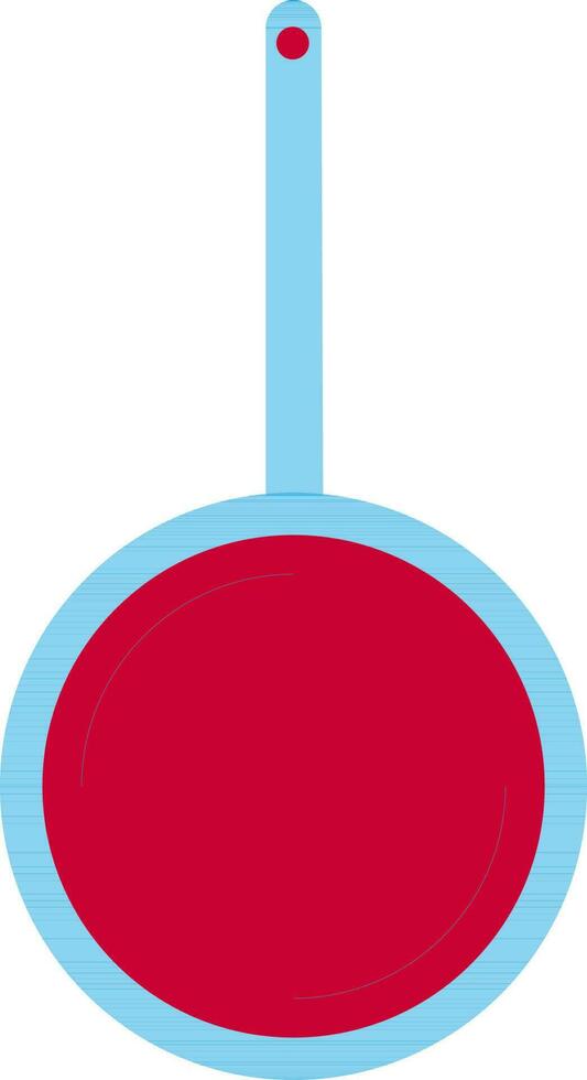 Flat style red and blue pan. vector