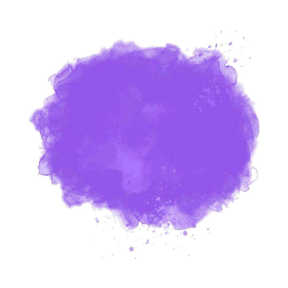 abstrack lavender indigo watercolor stain texture background vector