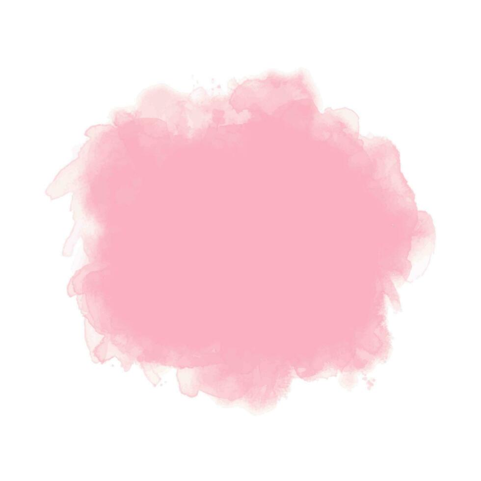 Abstract light pink watercolor stain texture background vector